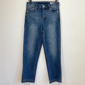 Vince Camuto Studded Frayed Hem Jeans - 26 - Preloved